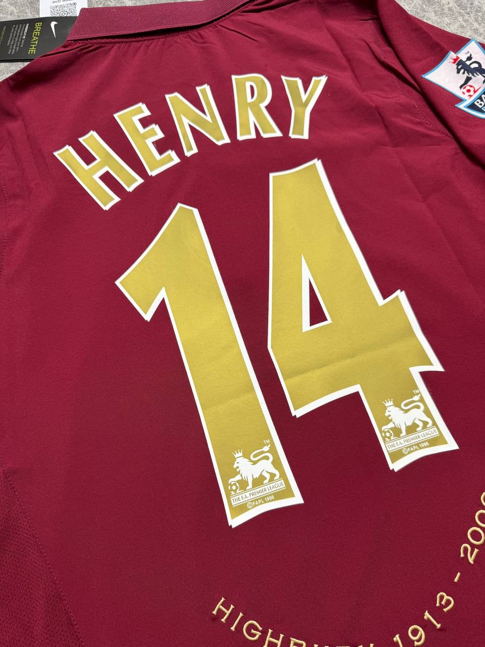 Arsenal's home jersey. Season 05/06. Thierry Henry