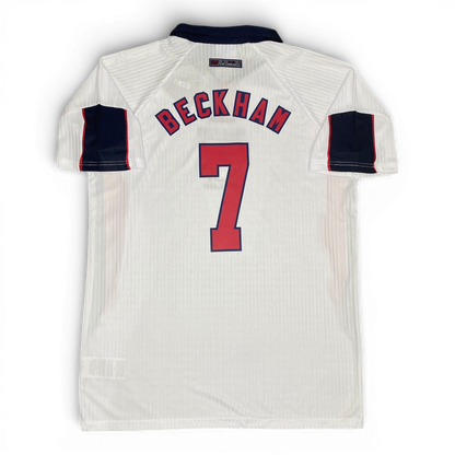 England's 1998 home jersey. David Beckham.