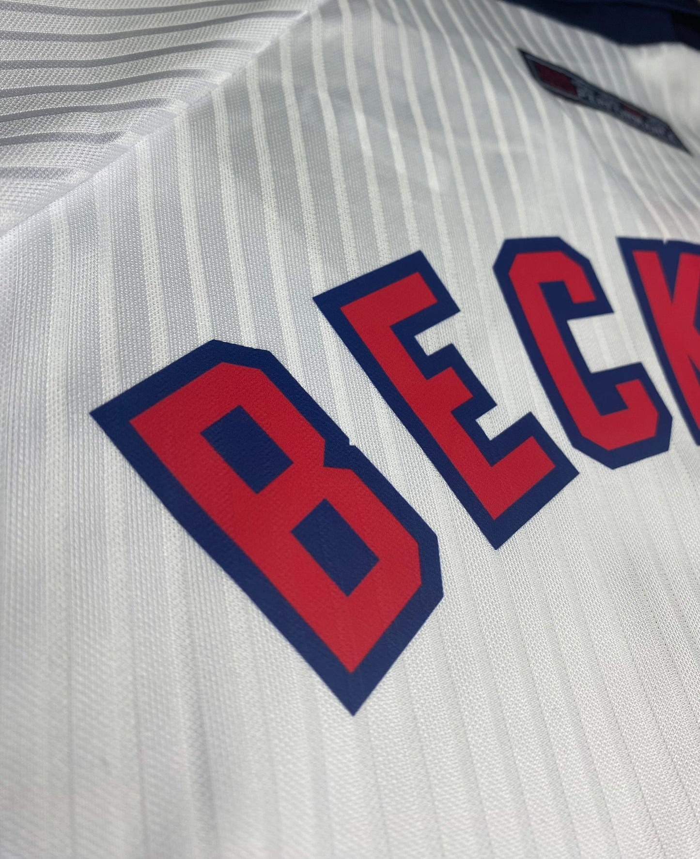 England's 1998 home jersey. David Beckham.