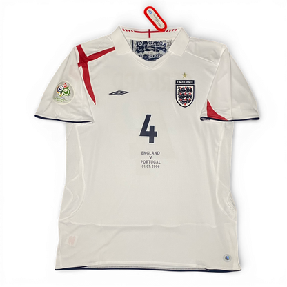 England's home jersey for the 2006 World Cup. Steven Gerrard.