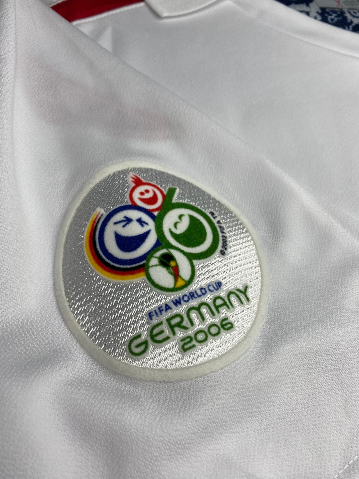 England's home jersey for the 2006 World Cup. Steven Gerrard.