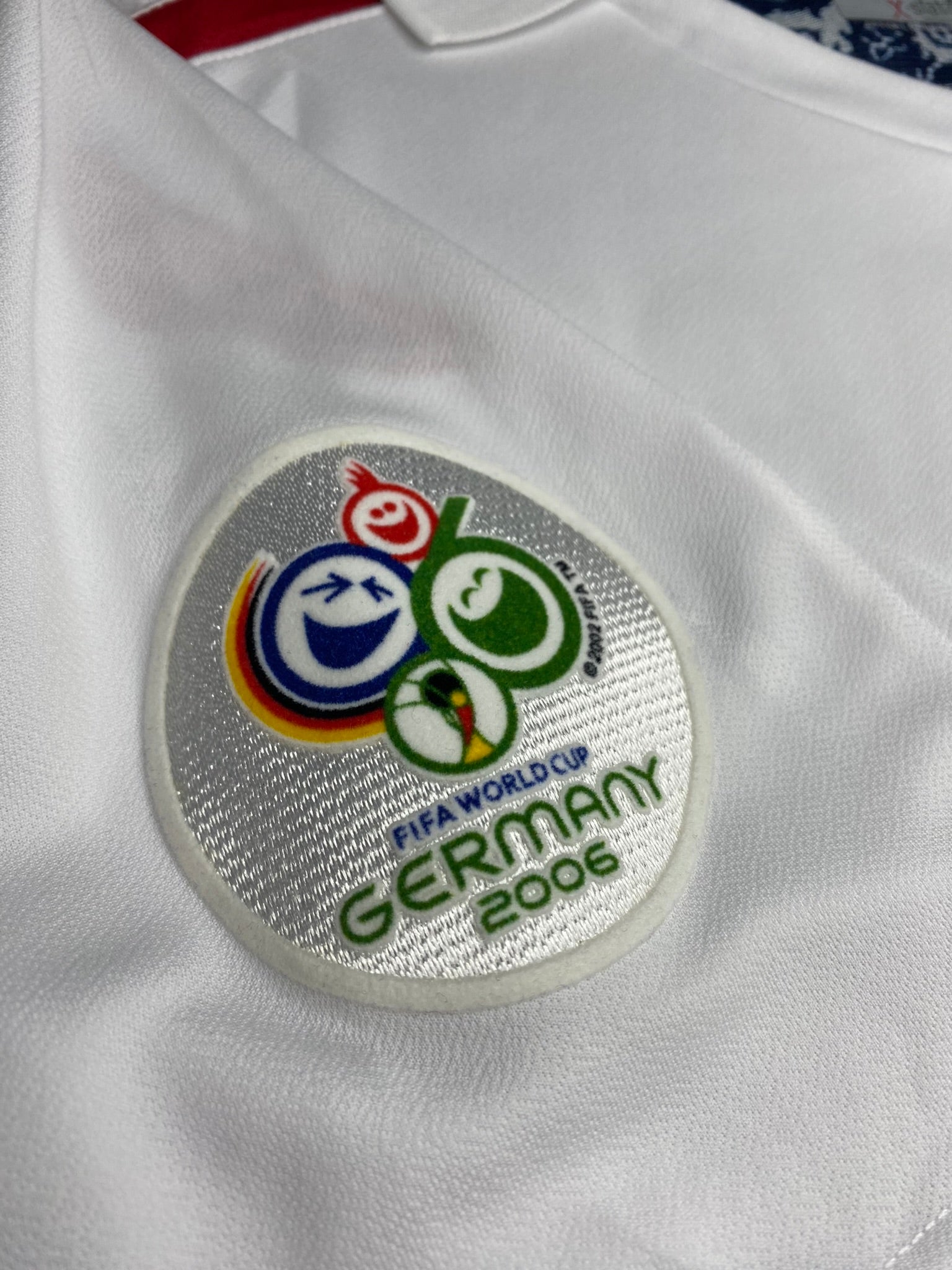 England's home jersey for the 2006 World Cup. Steven Gerrard.