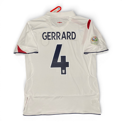 England's home jersey for the 2006 World Cup. Steven Gerrard.