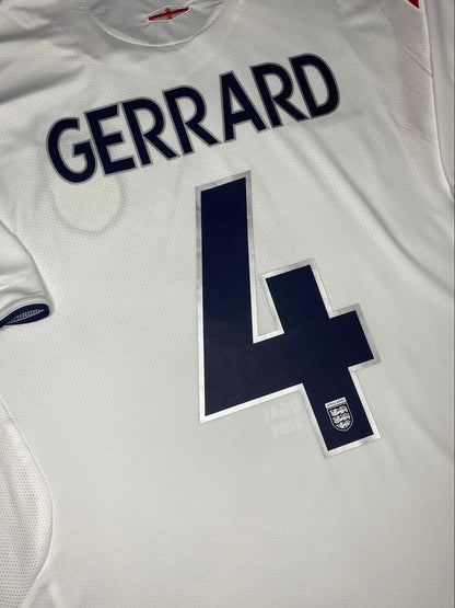 England's home jersey for the 2006 World Cup. Steven Gerrard.