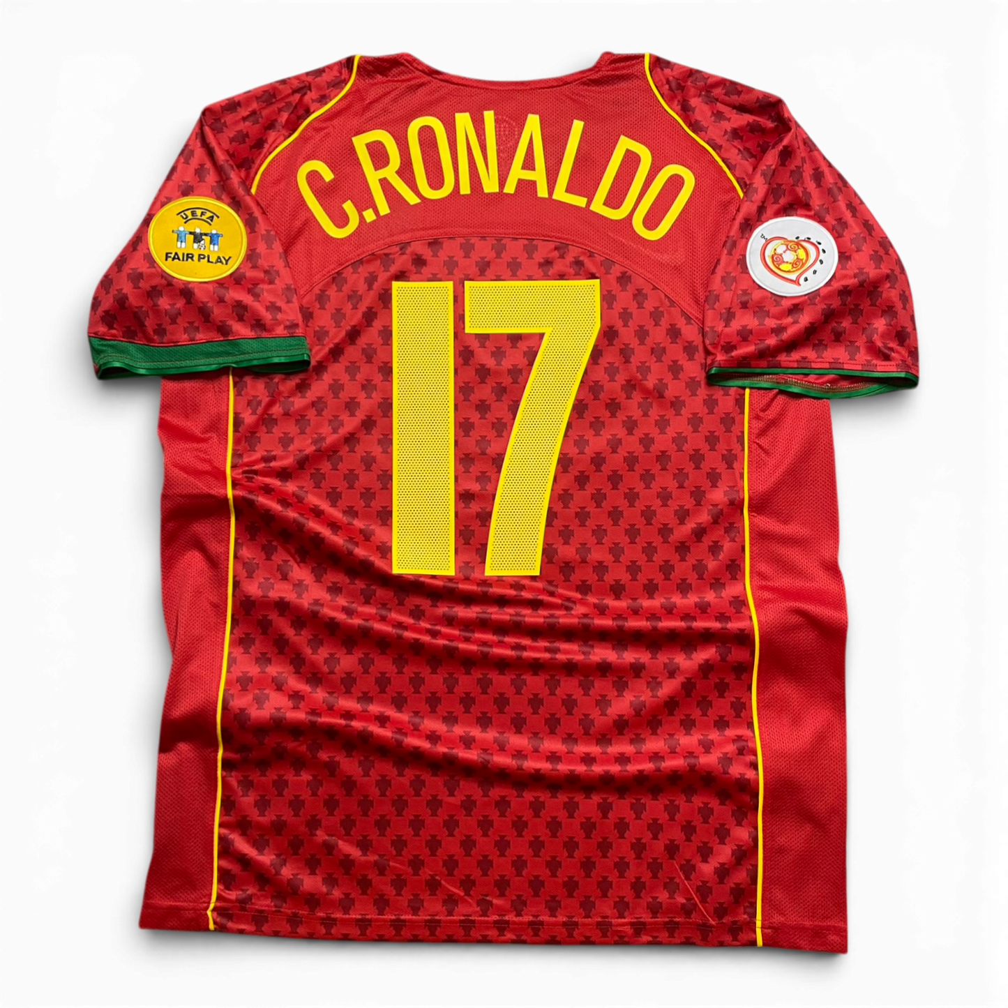 Portugal's home jersey for UEFA EURO 2004. Cristiano Ronaldo.