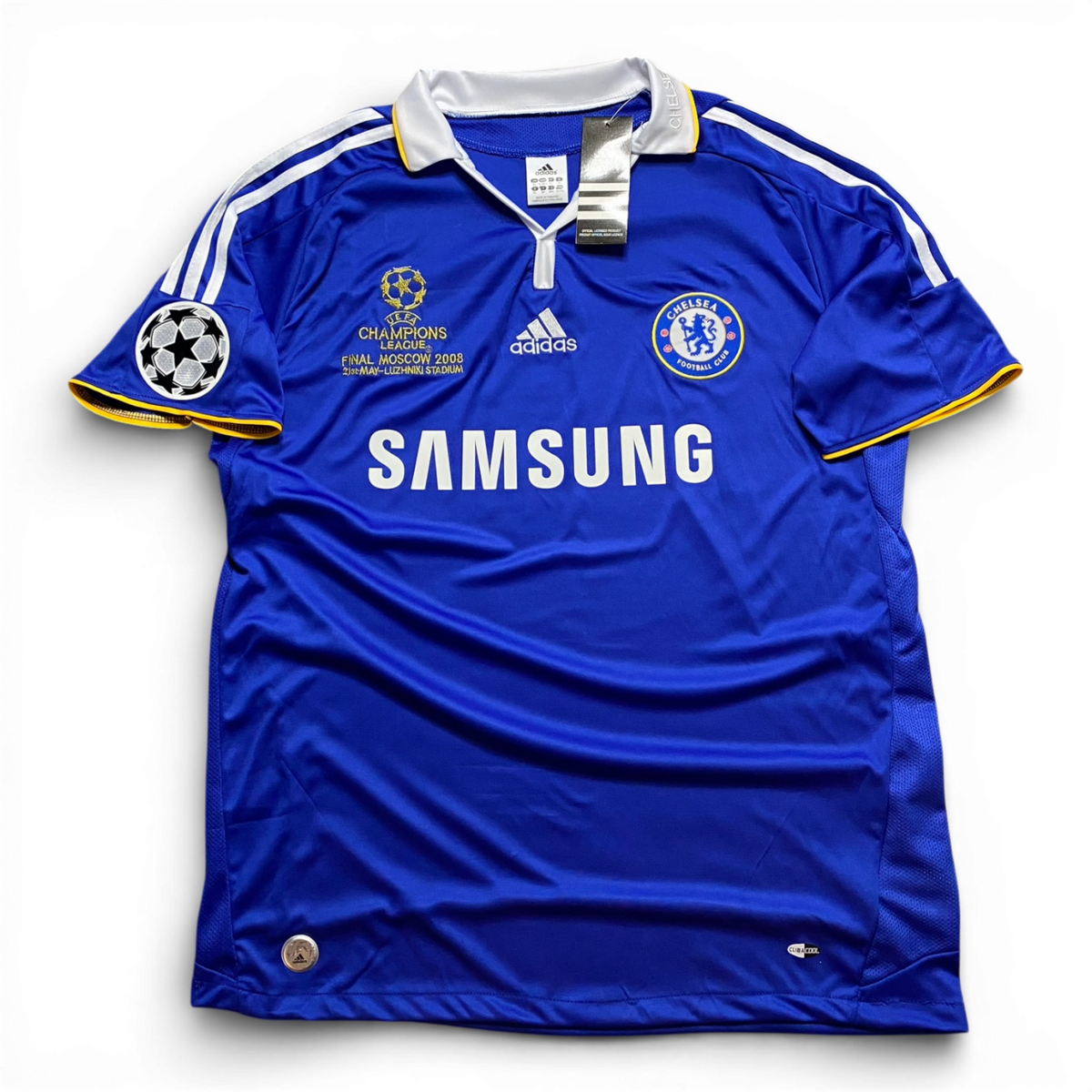 Chelsea's home jersey for the 2008 Champions League Final. Michael Ballack