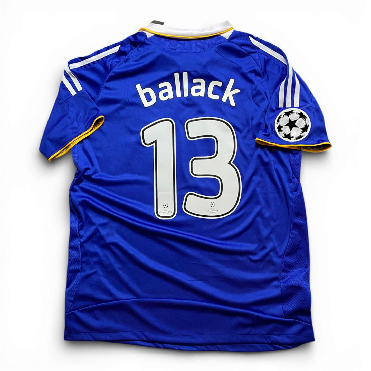 Chelsea's home jersey for the 2008 Champions League Final. Michael Ballack