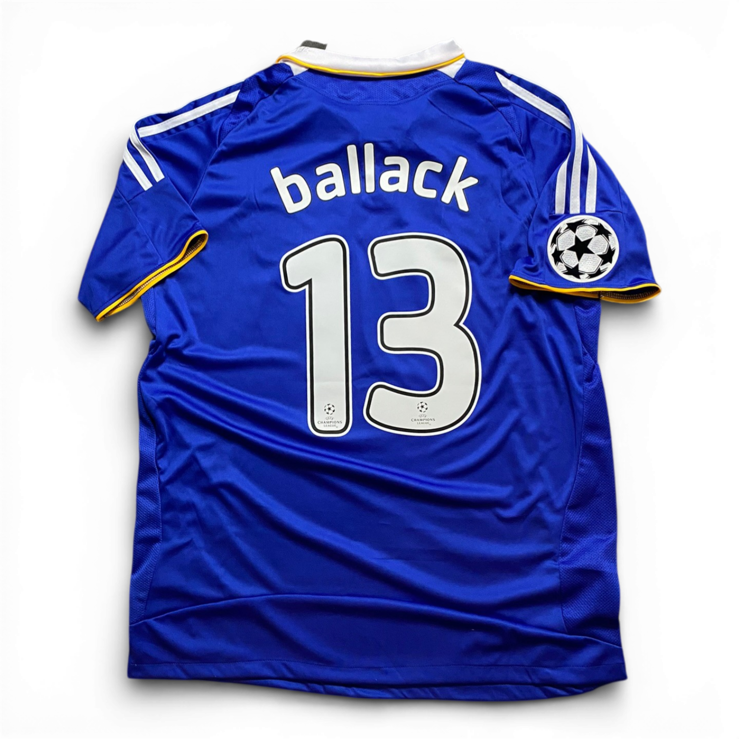 Chelsea's home jersey for the 2008 Champions League Final. Michael Ballack