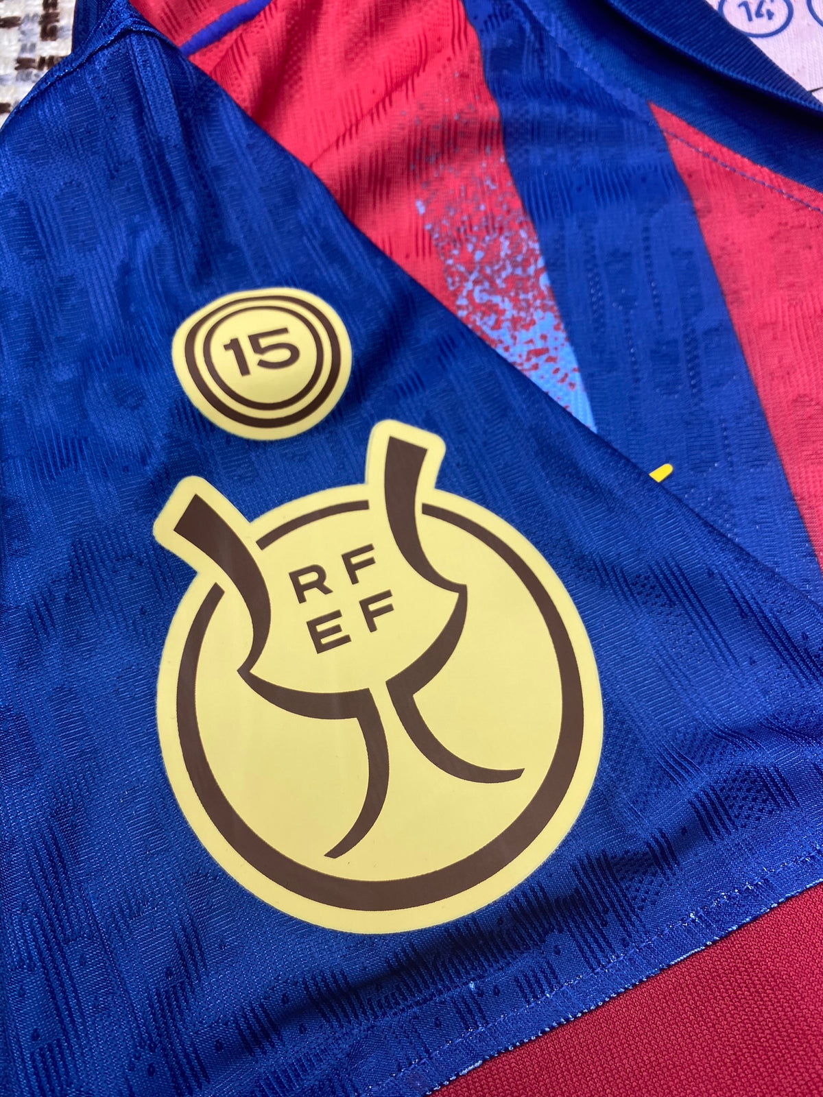 Barcelona Copa del Rey Final home jersey. Season 25/26. Raphinha.