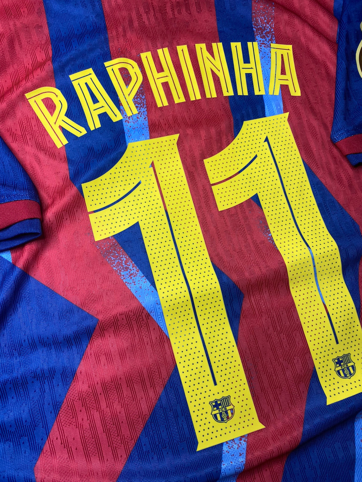 Barcelona Copa del Rey Final home jersey. Season 25/26. Raphinha.