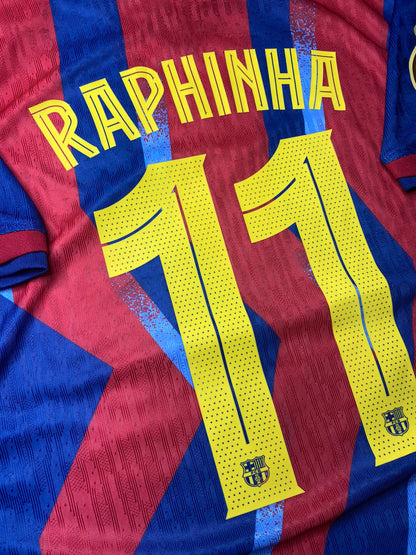 Barcelona Copa del Rey Final home jersey. Season 25/26. Raphinha.