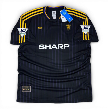 Custom Manchester United Adidas Terrace Icons Eric Cantona T-shirt