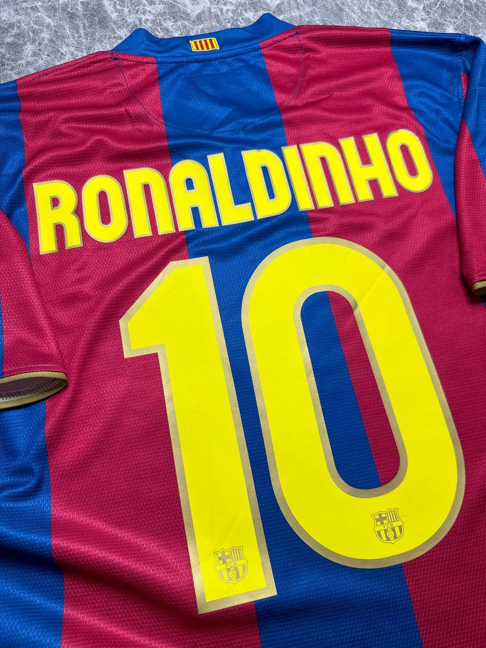 Barcelona home jersey. Season 07/08. Ronaldinho Gaucho.