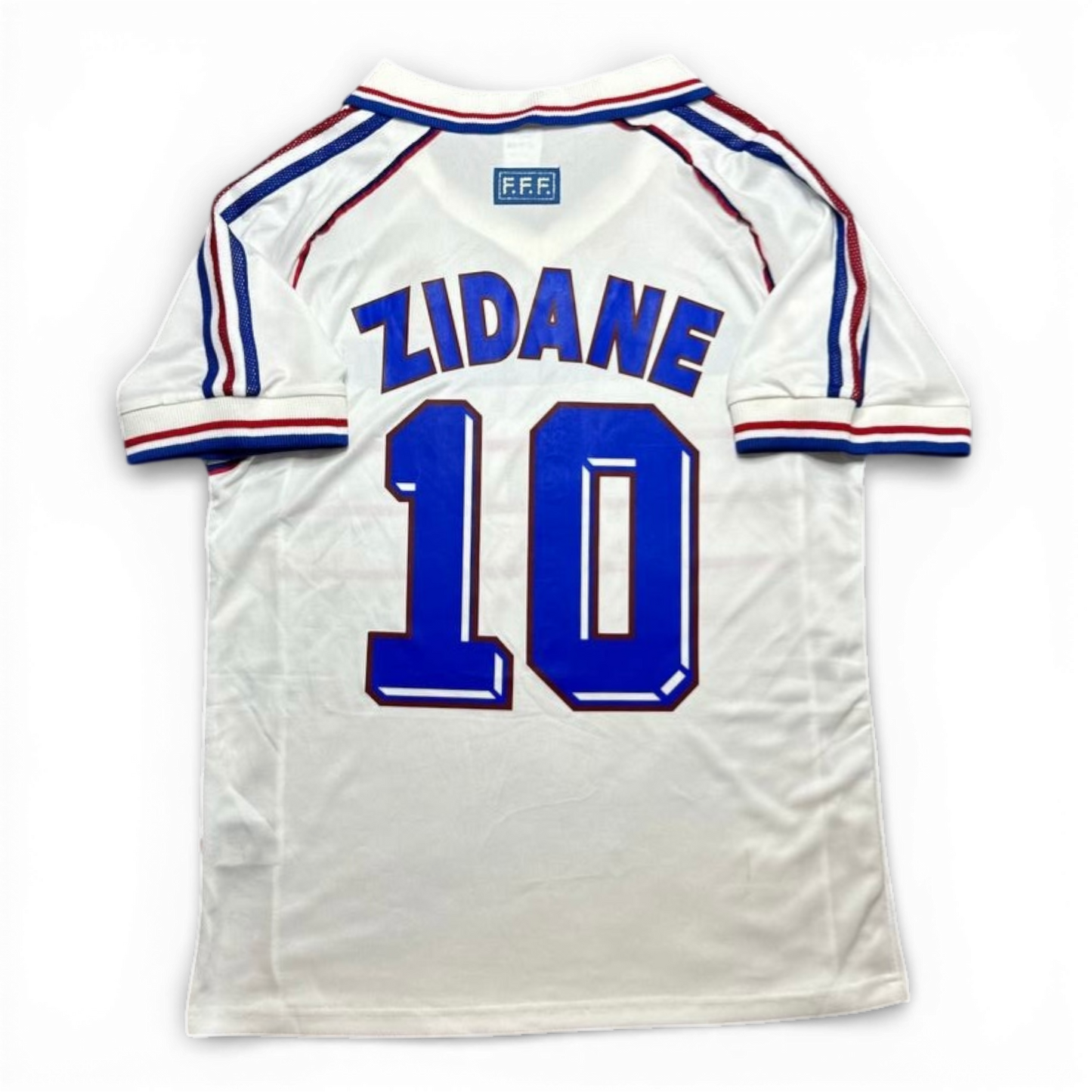 France's away jersey for the 1998 World Cup. Zinedine Zidane