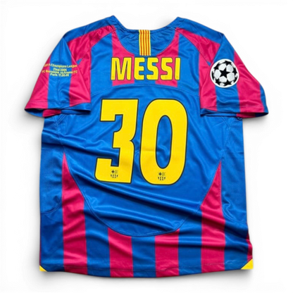 Barcelona's home jersey for the 2006 Champions League Final. Ronaldinho Gaucho.