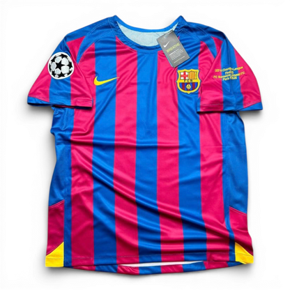 Barcelona's home jersey for the 2006 Champions League Final. Ronaldinho Gaucho.