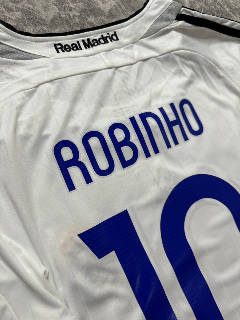 Real Madrid's home jersey. Season 06/07. Robinho Robson de Souza