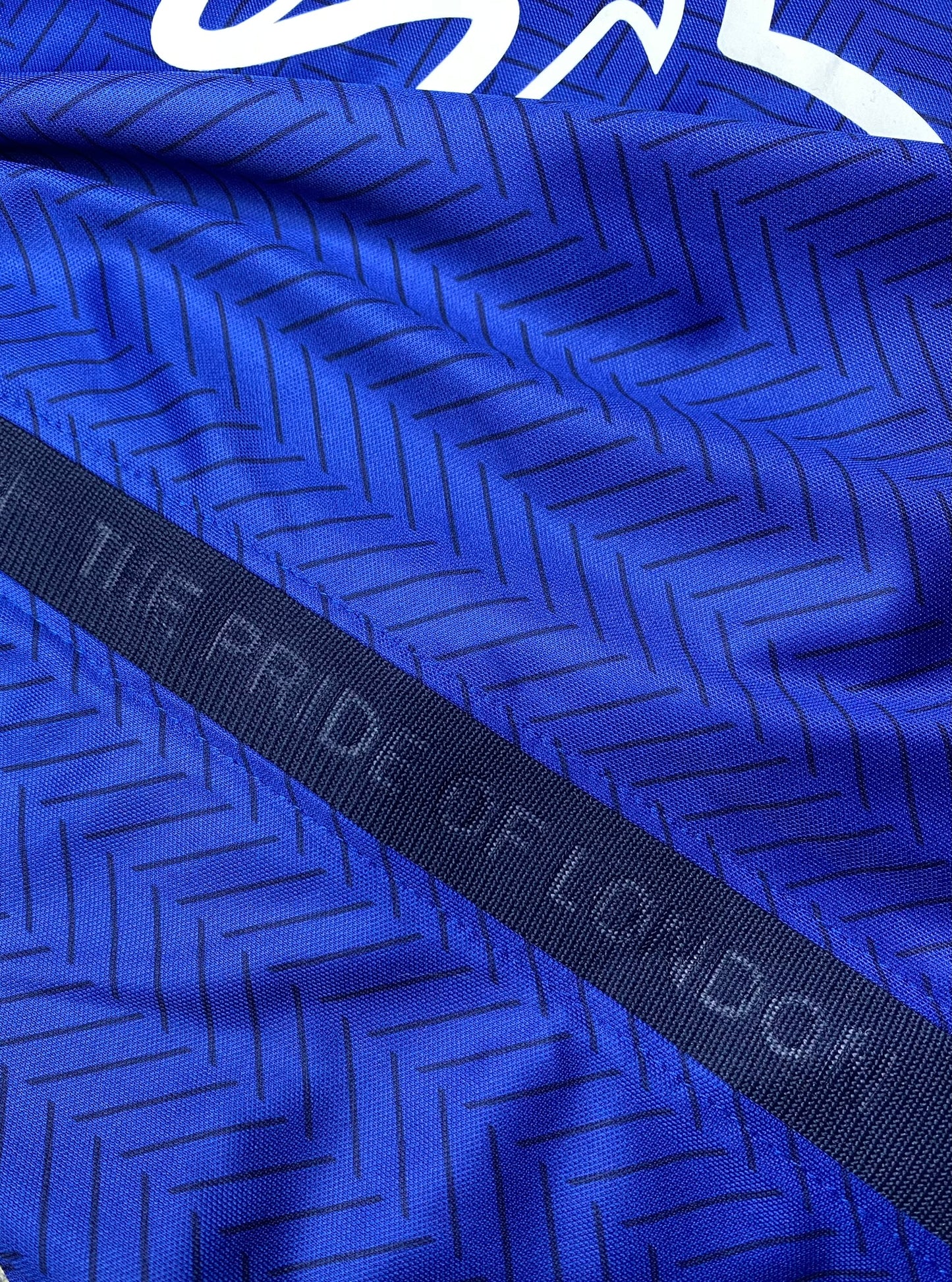 Chelsea's home jersey for the 2021 Champions League final. Ngolo Kante.