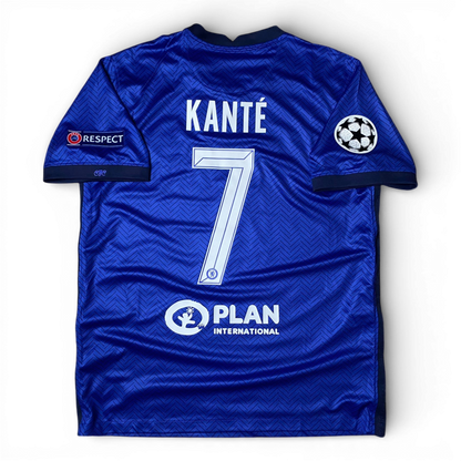 Chelsea's home jersey for the 2021 Champions League final. Ngolo Kante.