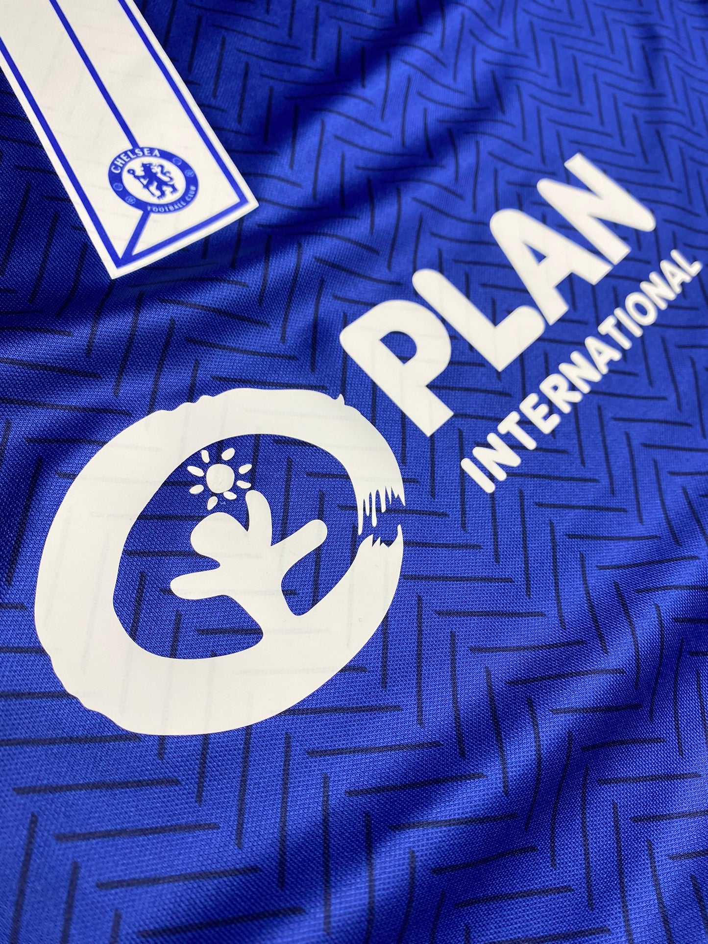 Chelsea's home jersey for the 2021 Champions League final. Ngolo Kante.