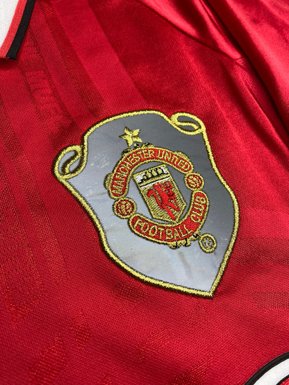 Manchester United's home jersey for the 1999 Champions League final. David Beckham