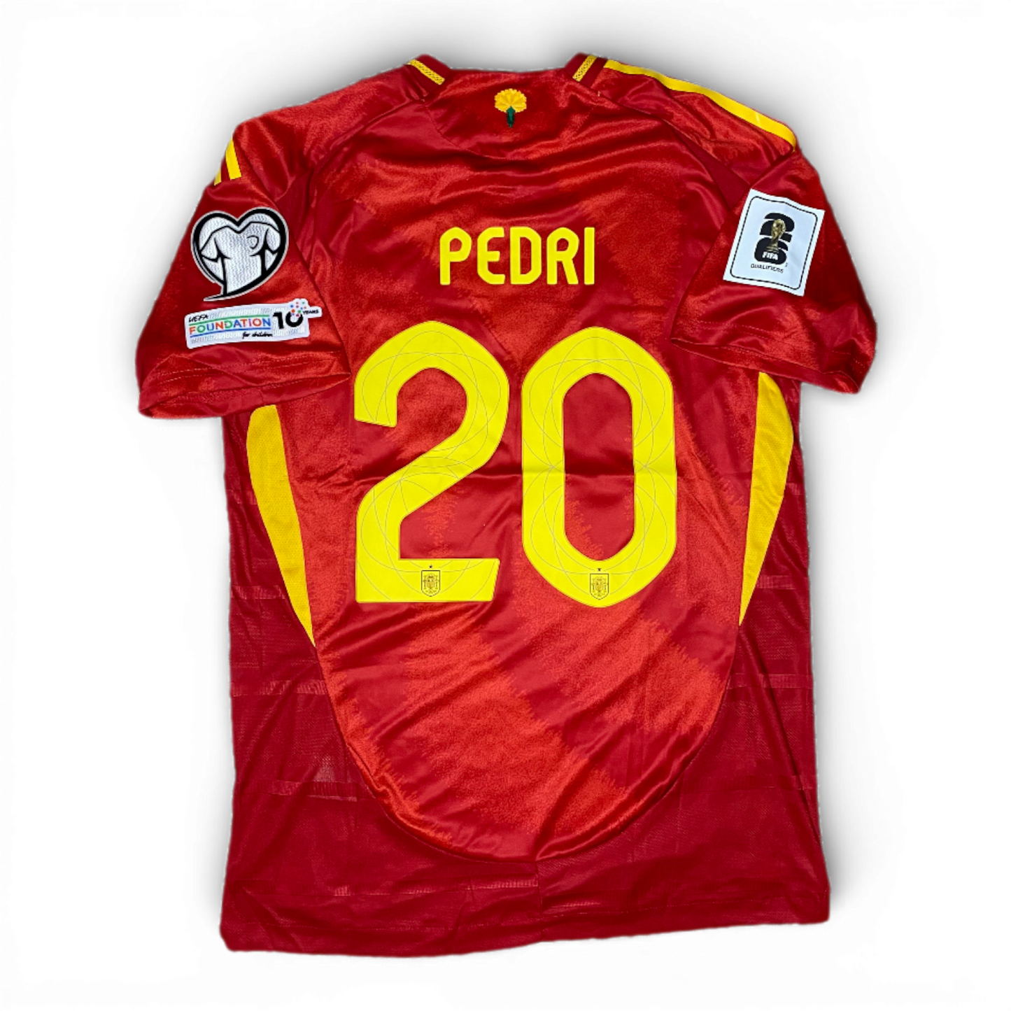 Spain's 2025 home jersey. Pedri Gonzalez Lopez