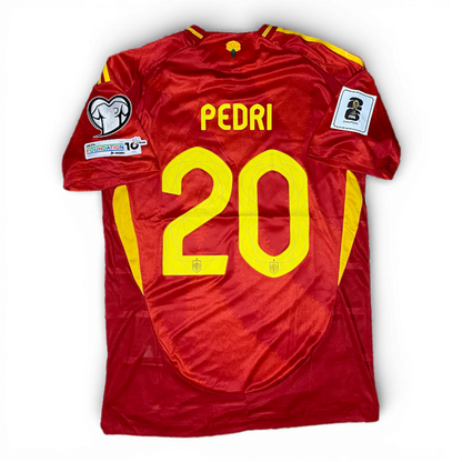 Spain's 2025 home jersey. Pedri Gonzalez Lopez