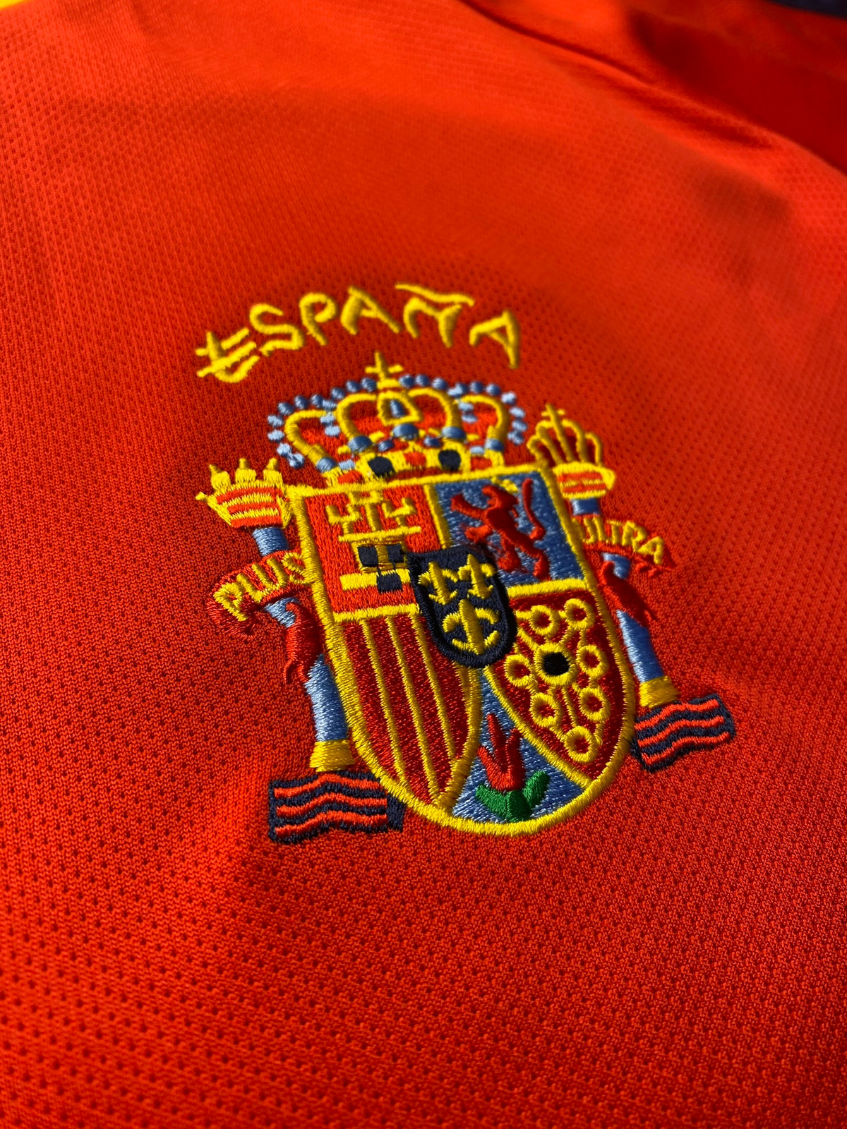 Spain's home jersey for the 2002 World Cup. Fernando Hierro