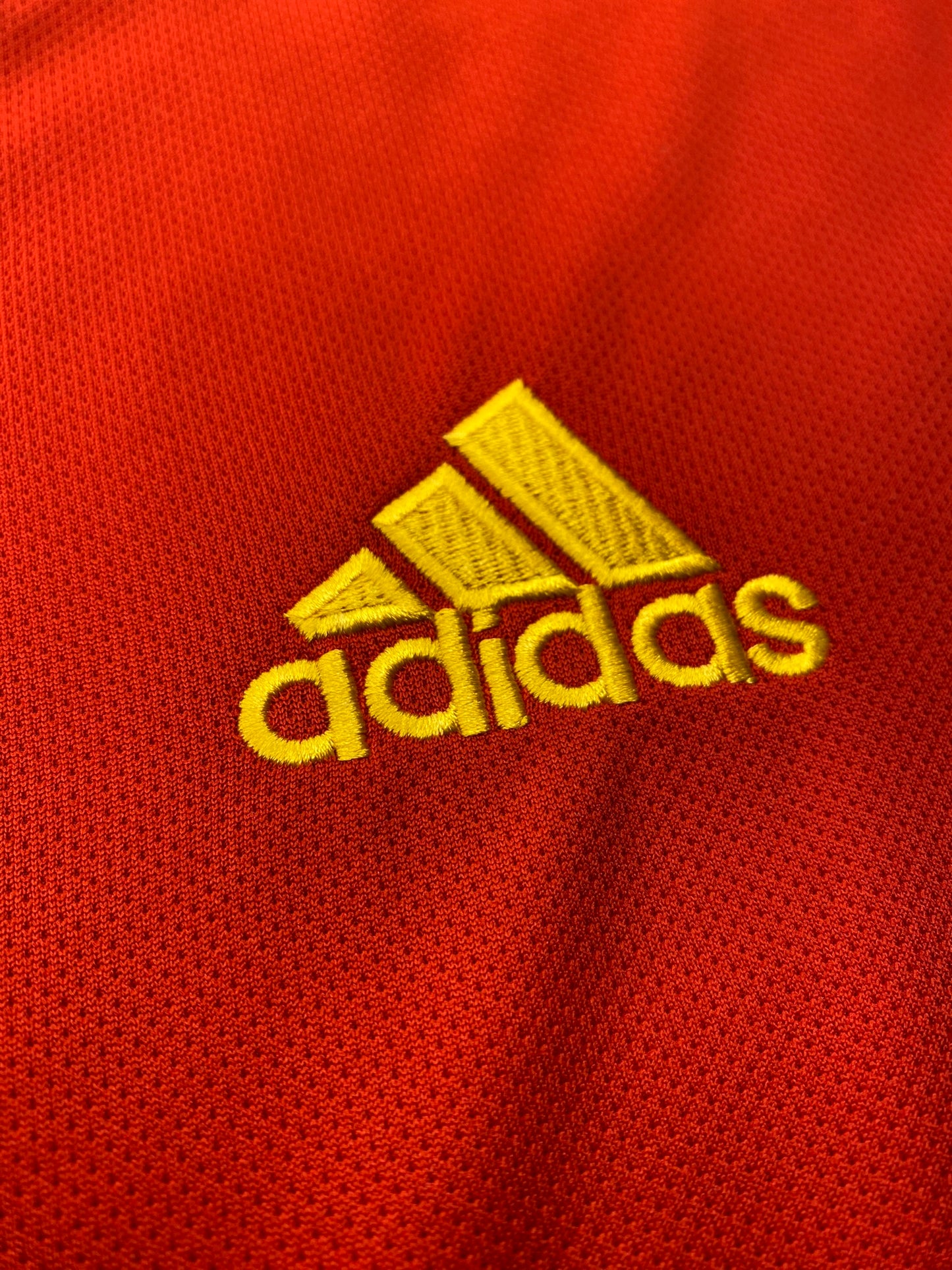 Spain's home jersey for the 2002 World Cup. Fernando Hierro
