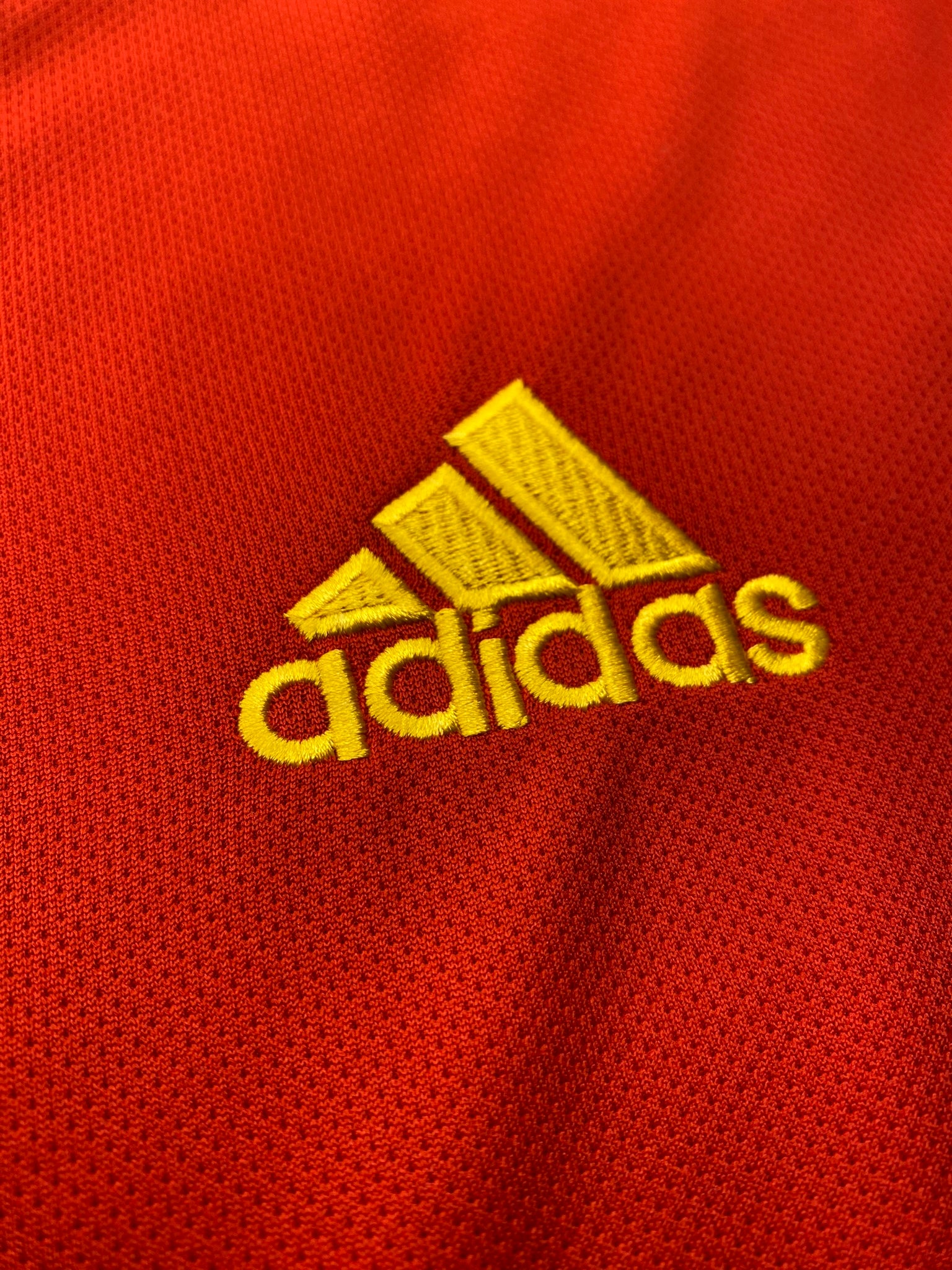Spain's home jersey for the 2002 World Cup. Fernando Hierro