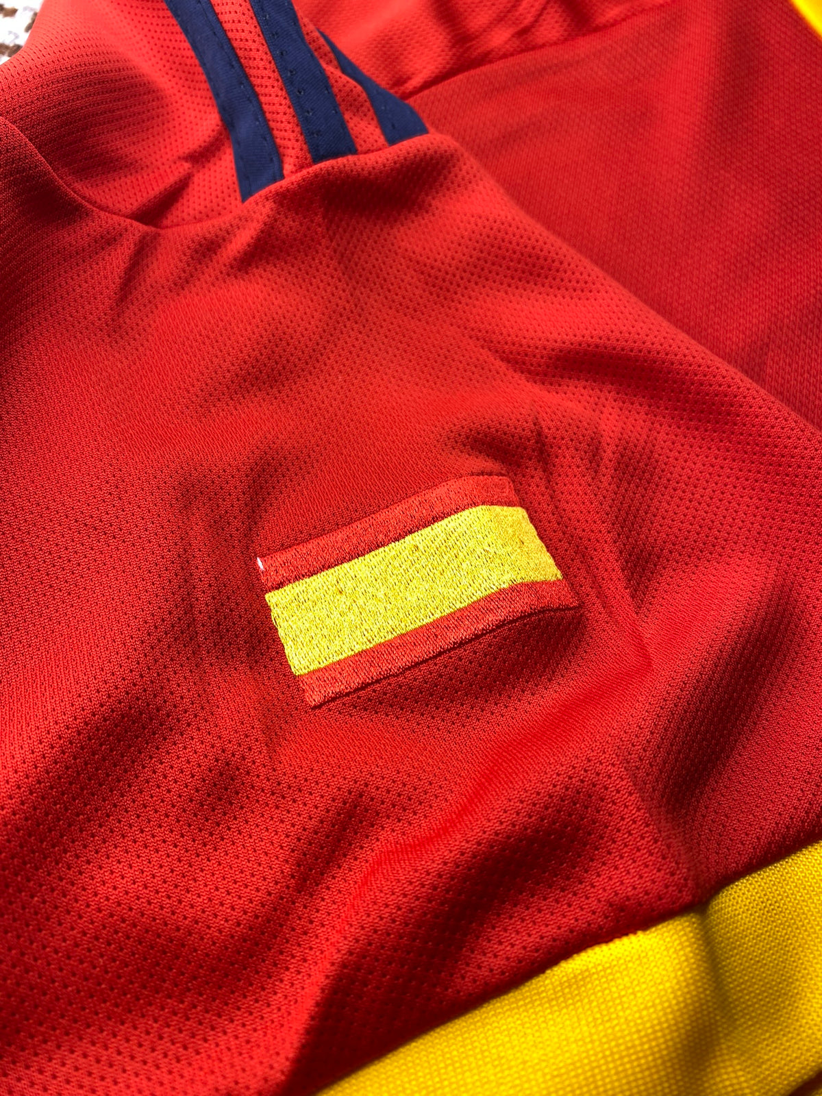 Spain's home jersey for the 2002 World Cup. Fernando Hierro