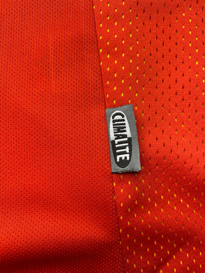 Spain's home jersey for the 2002 World Cup. Fernando Hierro