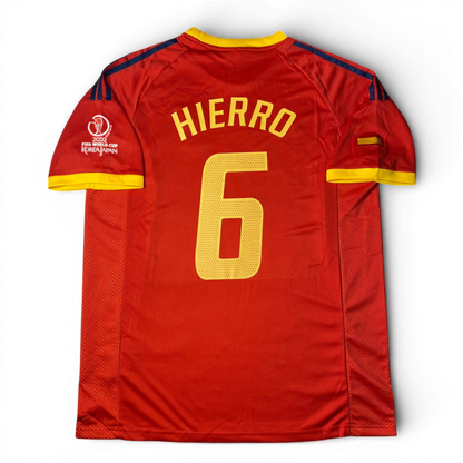 Spain's home jersey for the 2002 World Cup. Fernando Hierro