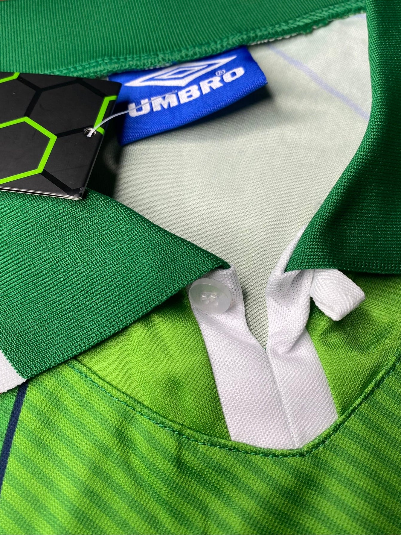 Ireland's 1994 home jersey. Roy Keane.