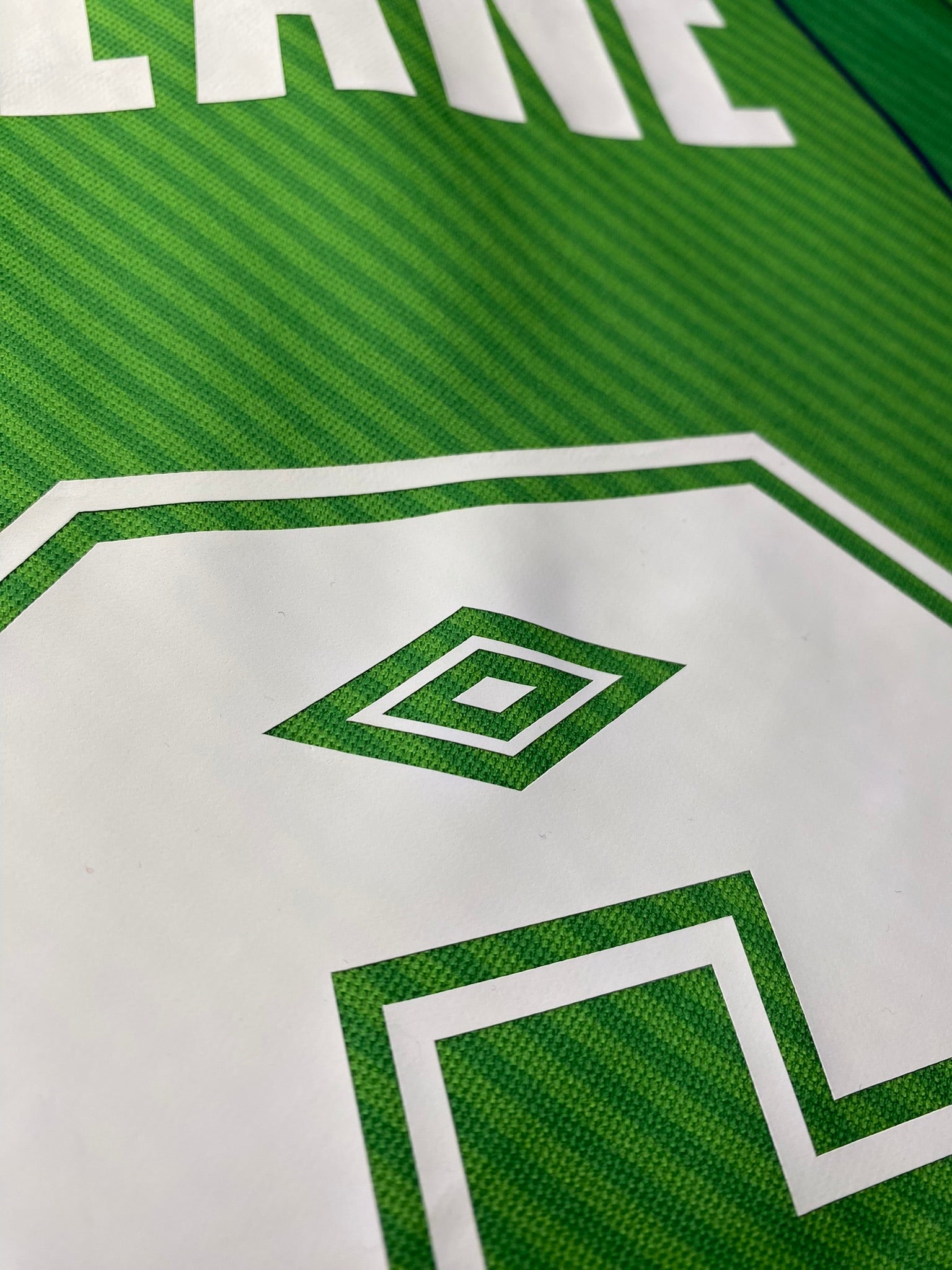 Ireland's 1994 home jersey. Roy Keane.