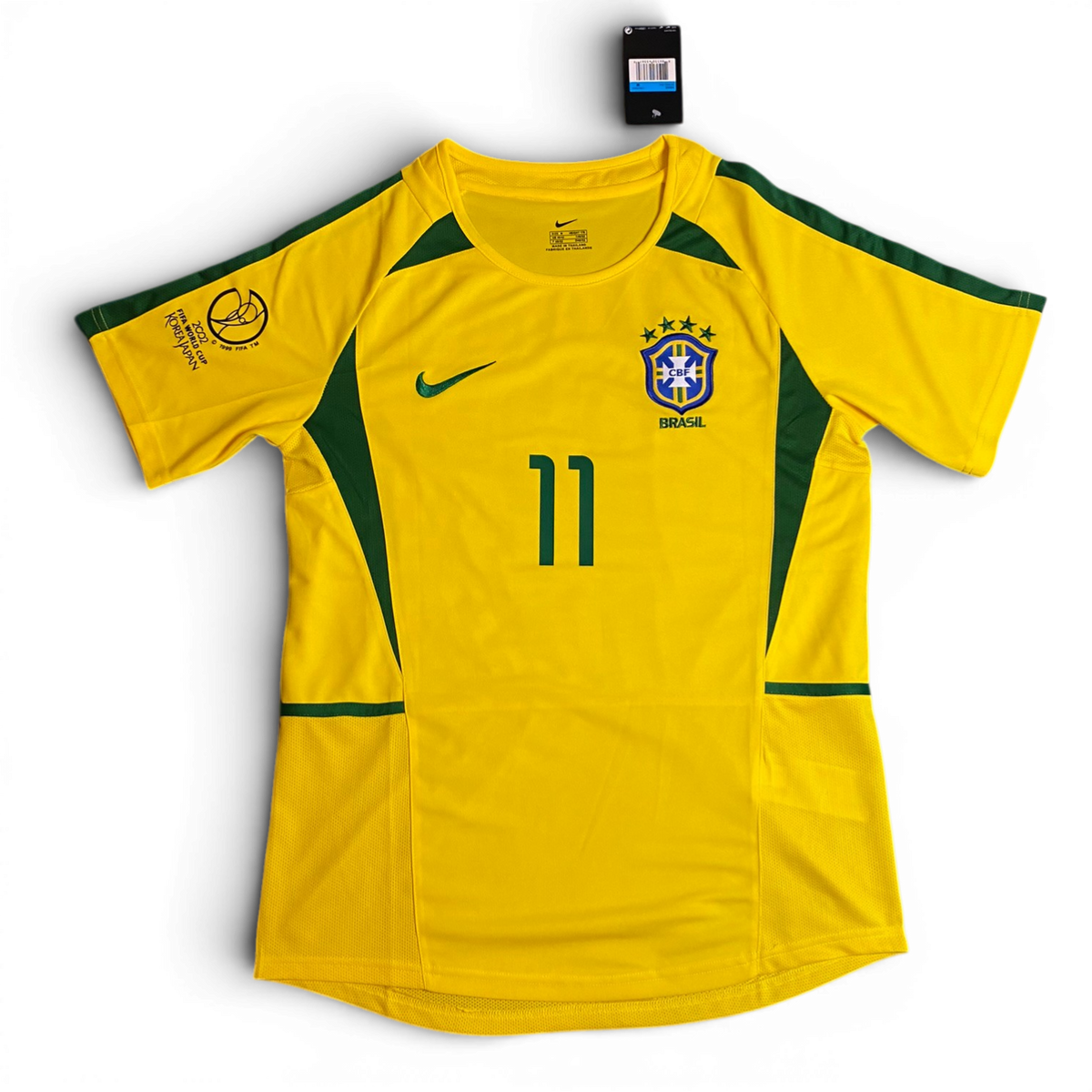 Brazil's home jersey for the 2002 World Cup. Ronaldinho Gaucho