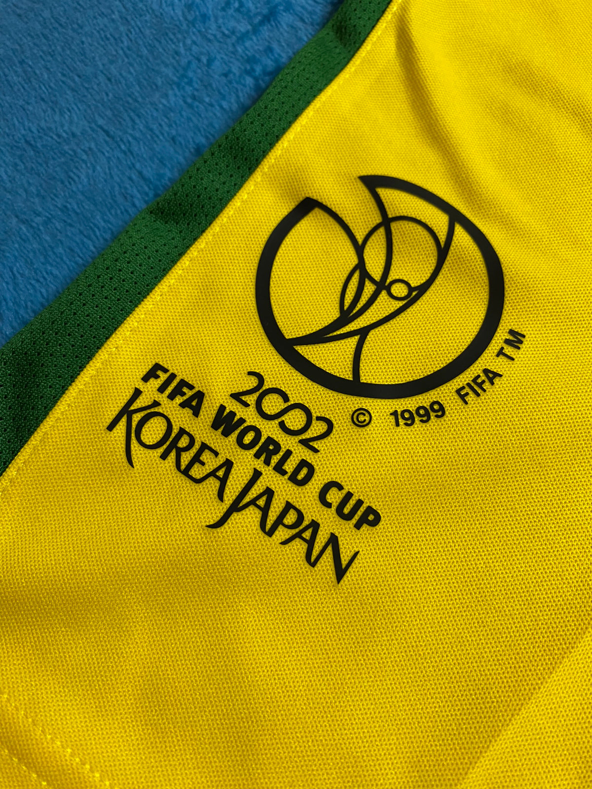 Brazil's home jersey for the 2002 World Cup. Ronaldinho Gaucho