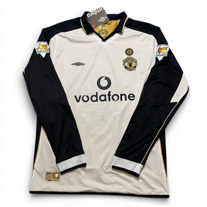 Manchester United reversible jersey commemorating the club's 100th anniversary. Season 01/02. Ruud Van Nistelrooy