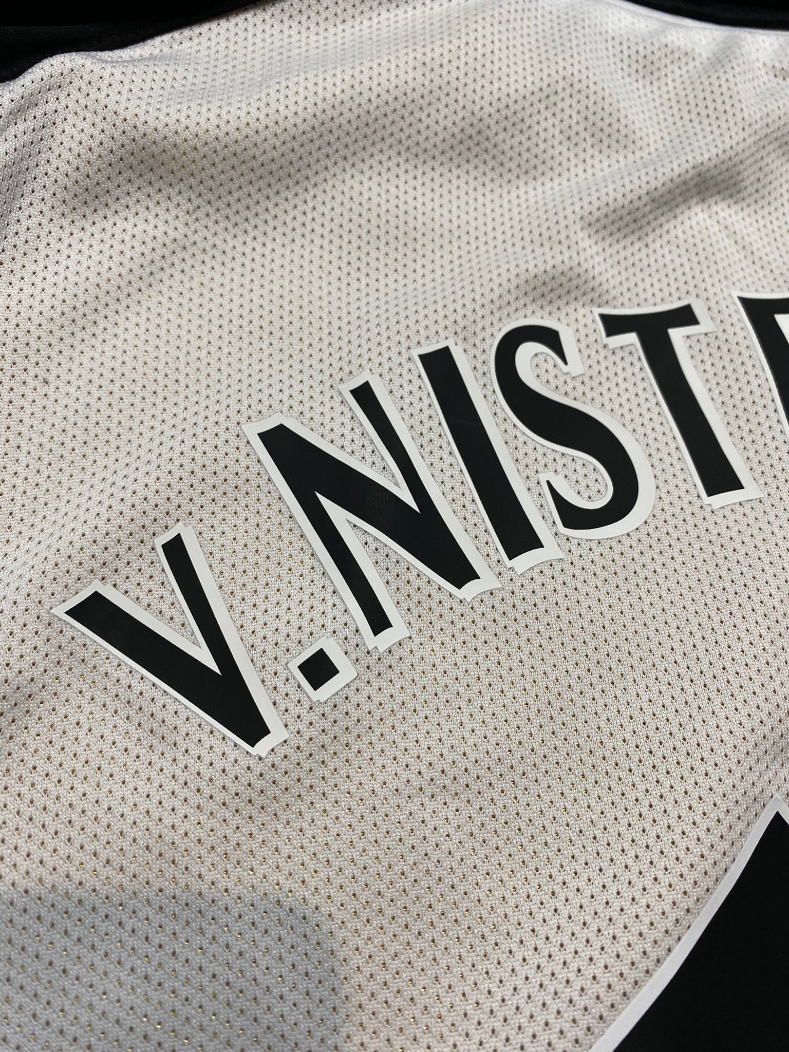 Manchester United reversible jersey commemorating the club's 100th anniversary. Season 01/02. Ruud Van Nistelrooy