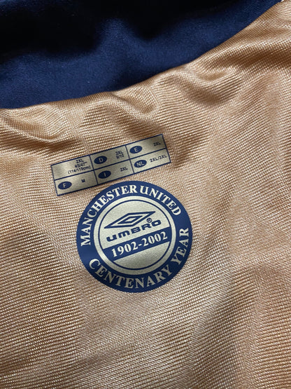 Manchester United reversible jersey commemorating the club's 100th anniversary. Season 01/02. Ruud Van Nistelrooy