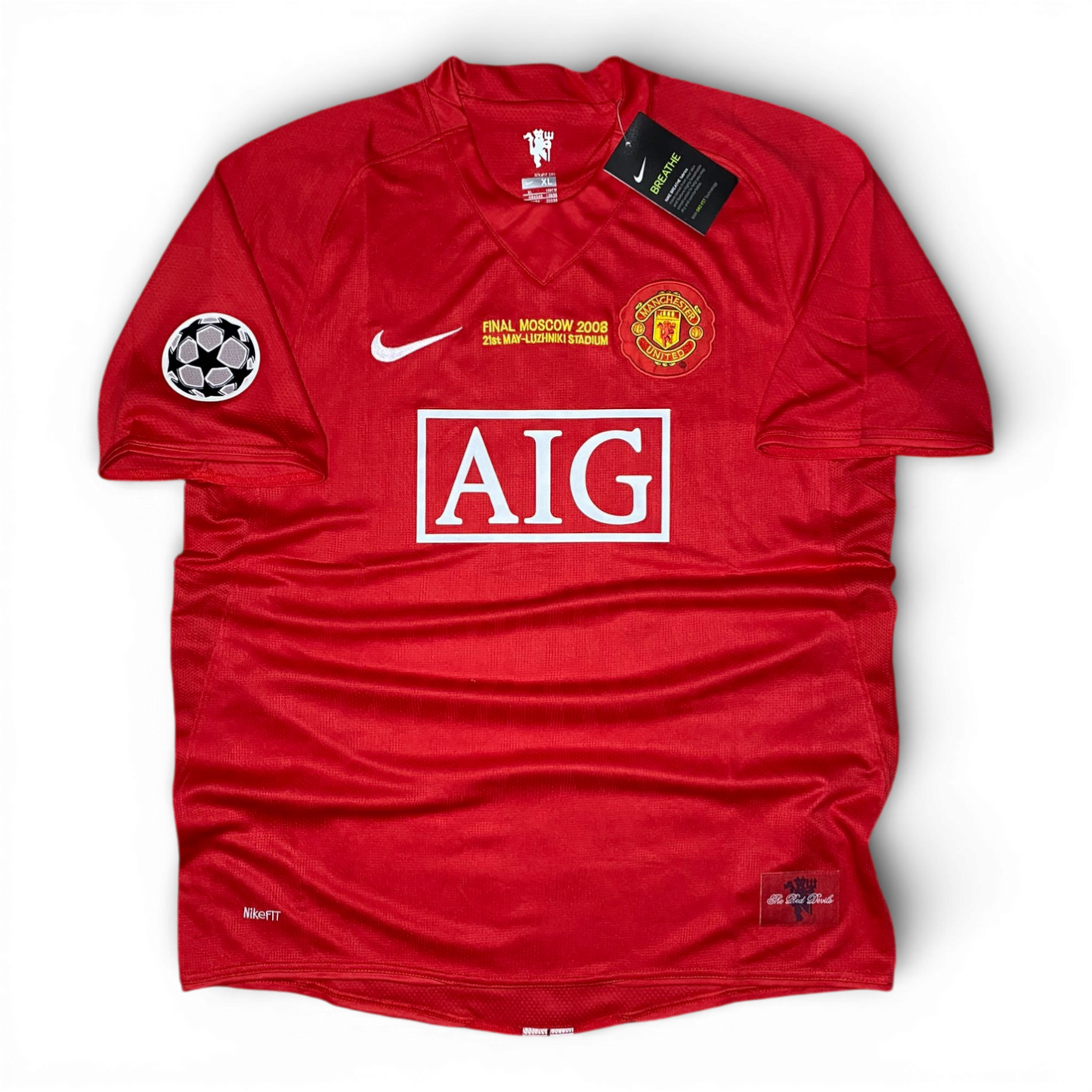 Manchester United's home jersey for the 2008 Champions League Final. Luís Nani