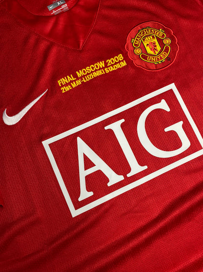 Manchester United's home jersey for the 2008 Champions League Final. Luís Nani