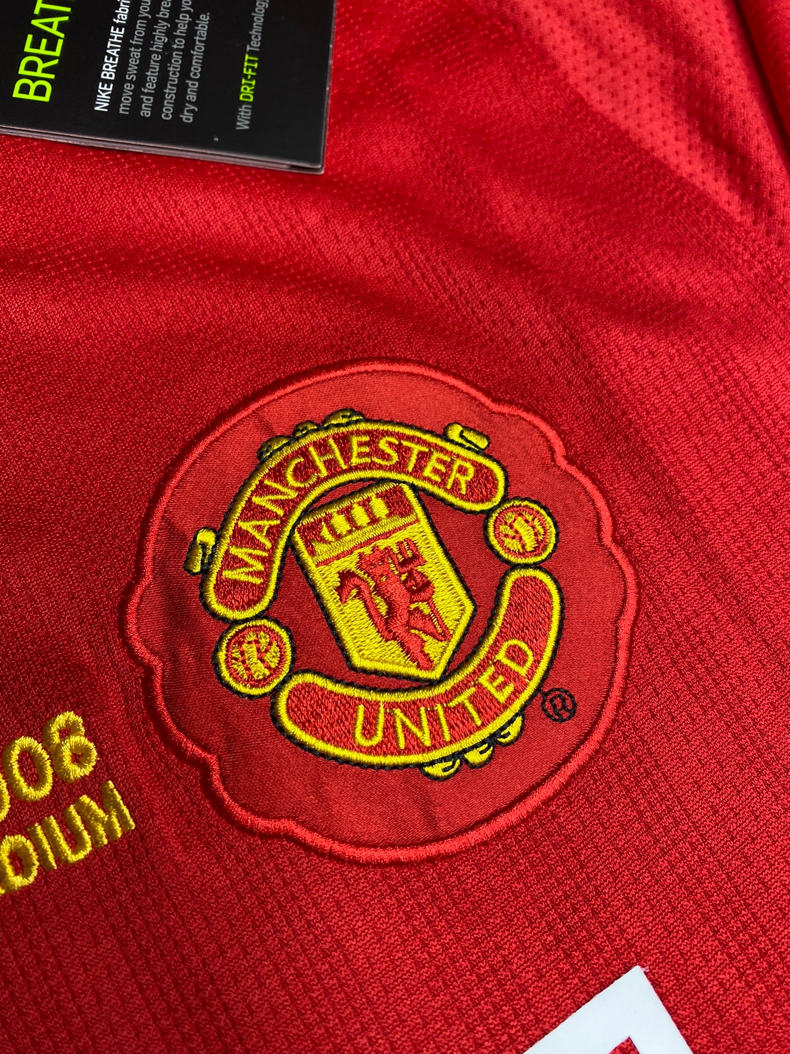 Manchester United's home jersey for the 2008 Champions League Final. Luís Nani