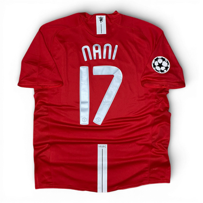 Manchester United's home jersey for the 2008 Champions League Final. Luís Nani