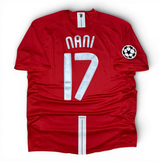 Manchester United's home jersey for the 2008 Champions League Final. Luís Nani
