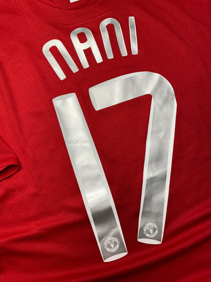 Manchester United's home jersey for the 2008 Champions League Final. Luís Nani