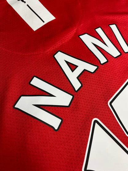 Manchester United's home jersey. Season 07/08. Luís Nani