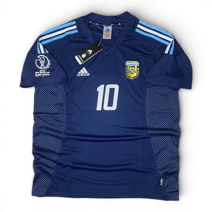 Argentina's away jersey for the 2002 World Cup. Ariel Arnaldo Ortega