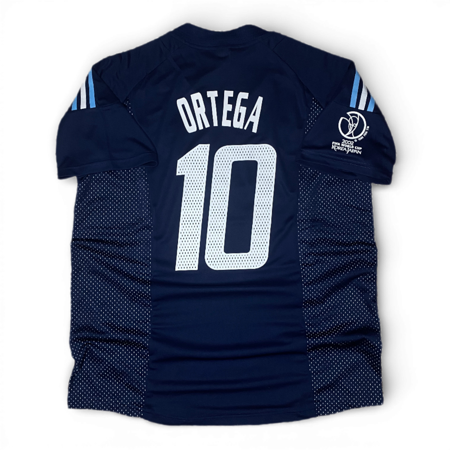 Argentina's away jersey for the 2002 World Cup. Ariel Arnaldo Ortega