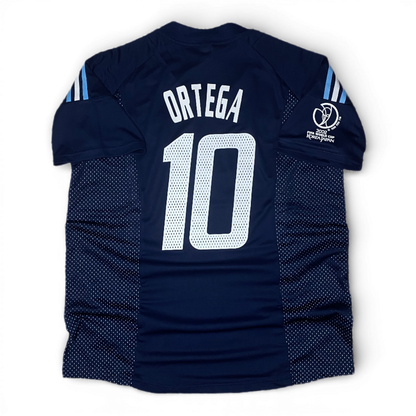 Argentina's away jersey for the 2002 World Cup. Ariel Arnaldo Ortega
